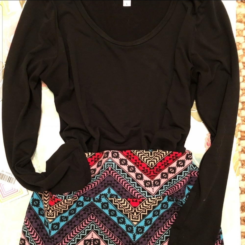 Lularoe Cassie Aztec Pencil Skirt
